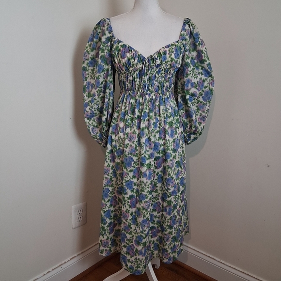For Love And Lemons Bridget Midi Dress Size Small - Picture 15 of 16